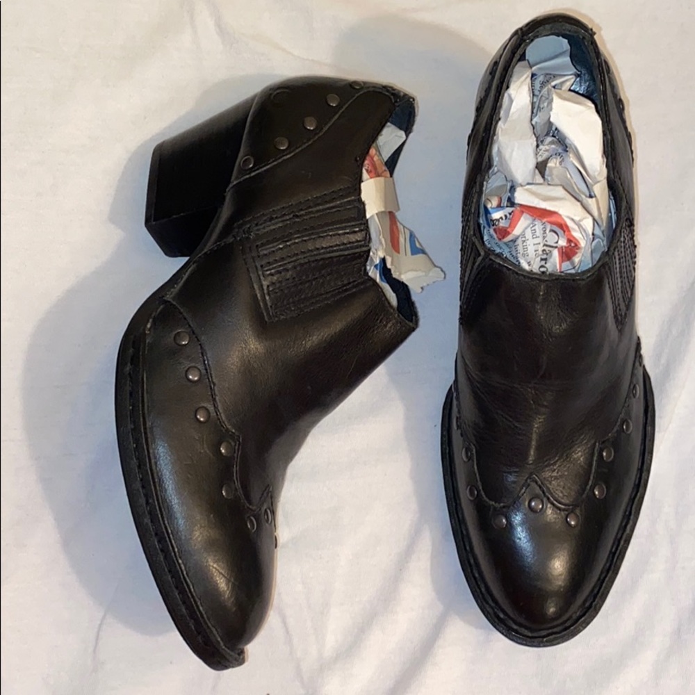 BORN heeled boots, size 6 1/2.